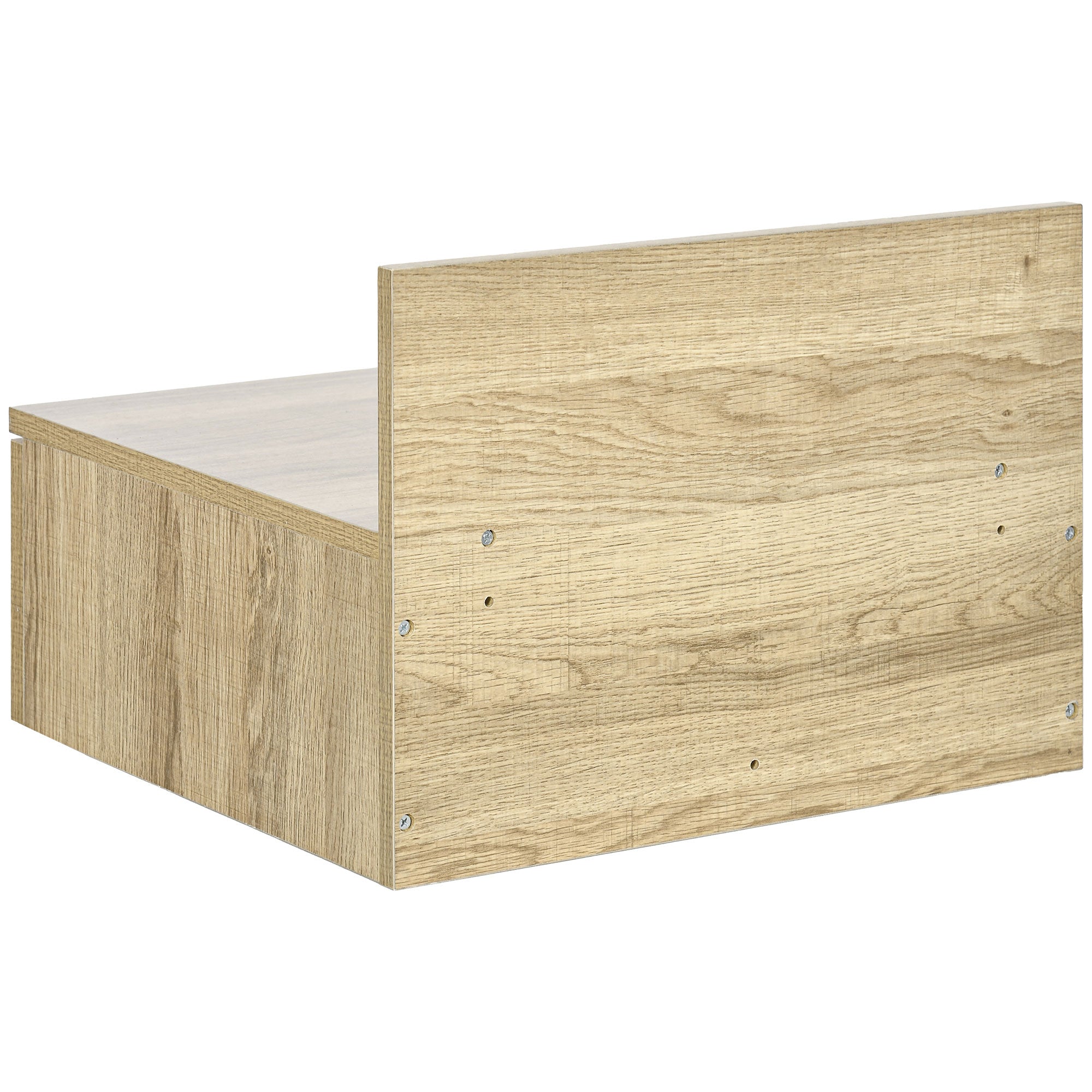 Mesas de Cabeceira Flutuantes Conjunto de 2 - Cor de Madeira Natural 43x36,5x30,5 cm