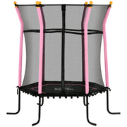 Trampolim Infantil Rosa Ø163,5x163,5 cm - Diversão Segura para Crianças