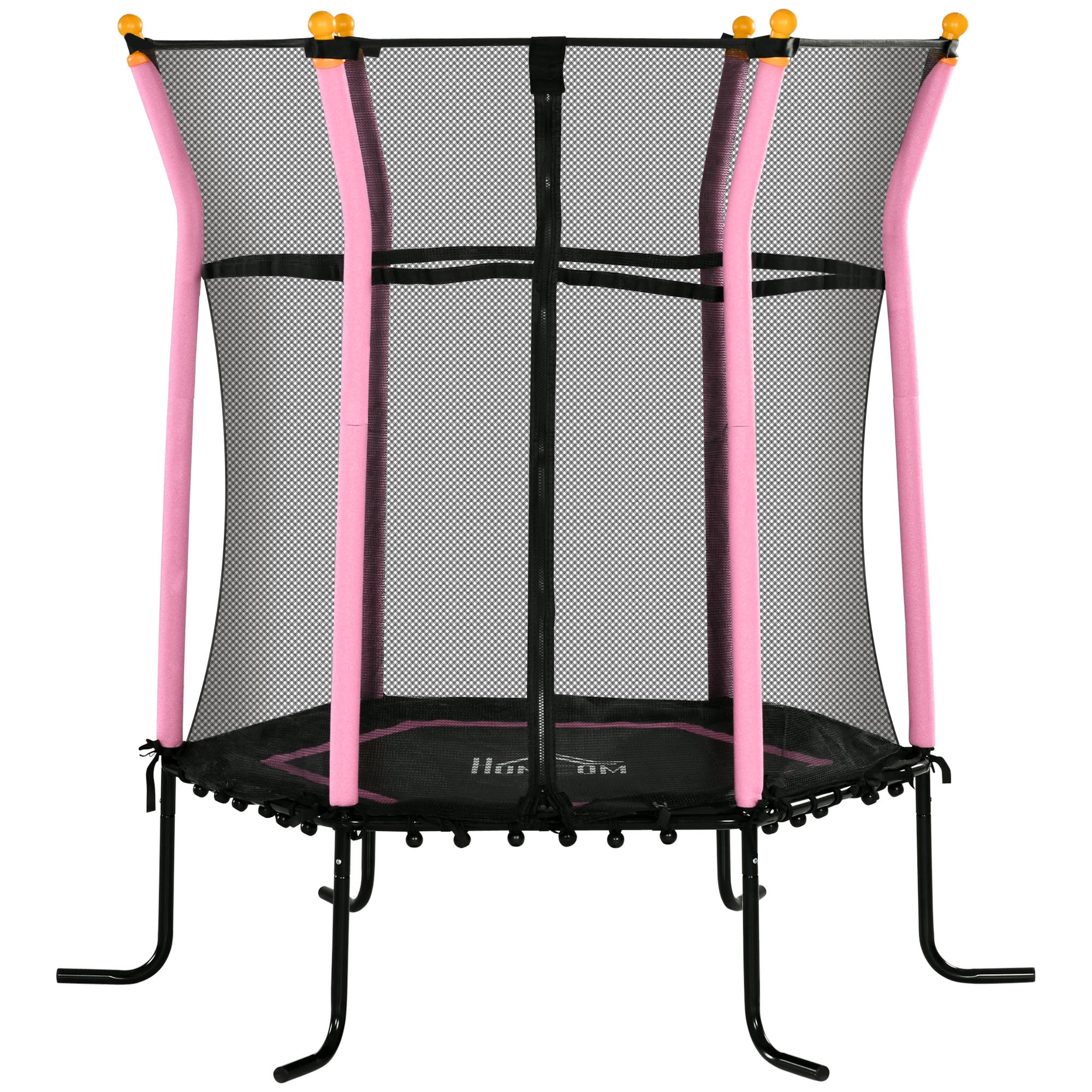 Trampolim Infantil Rosa Ø163,5x163,5 cm - Diversão Segura para Crianças