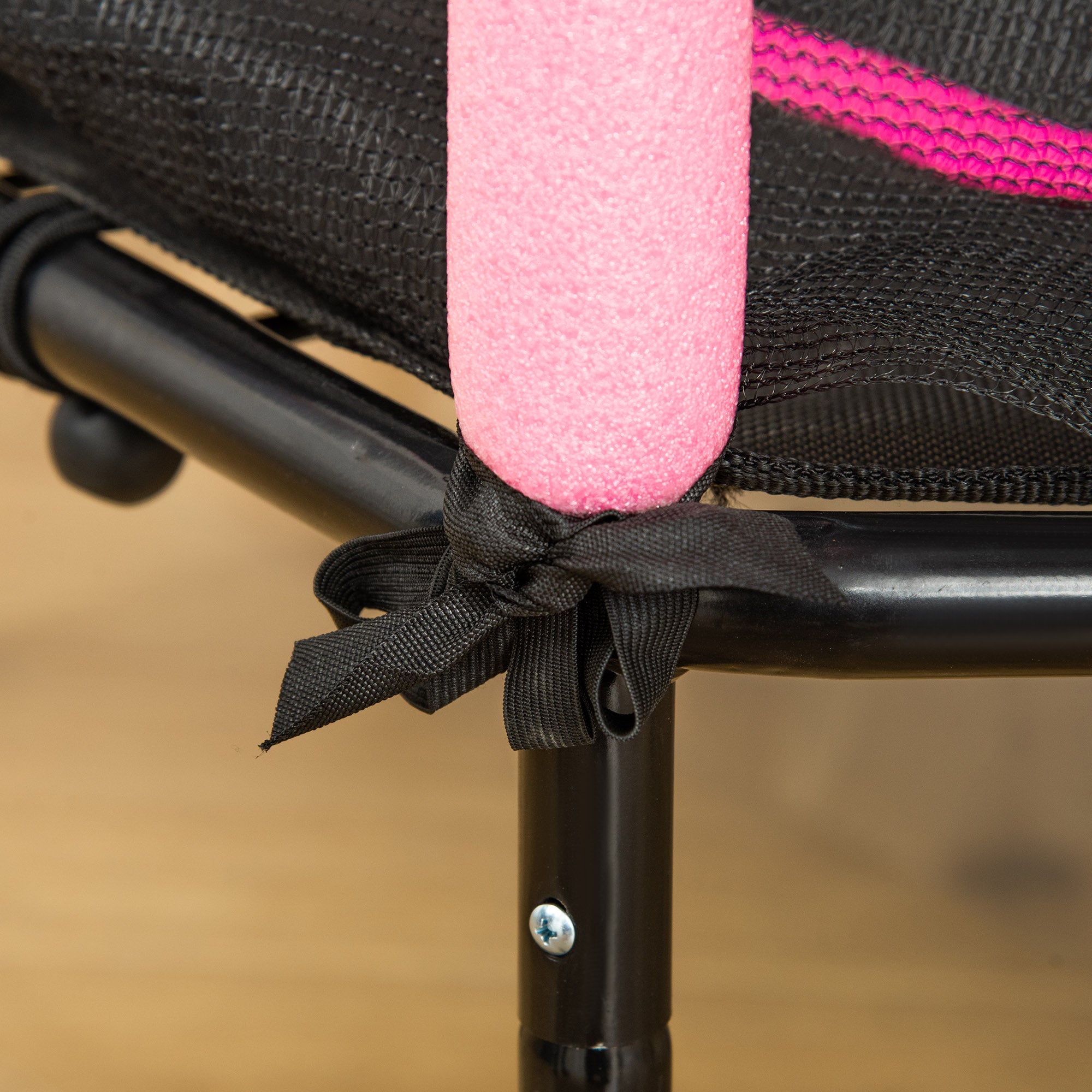 Trampolim Infantil Rosa Ø163,5x163,5 cm - Diversão Segura para Crianças