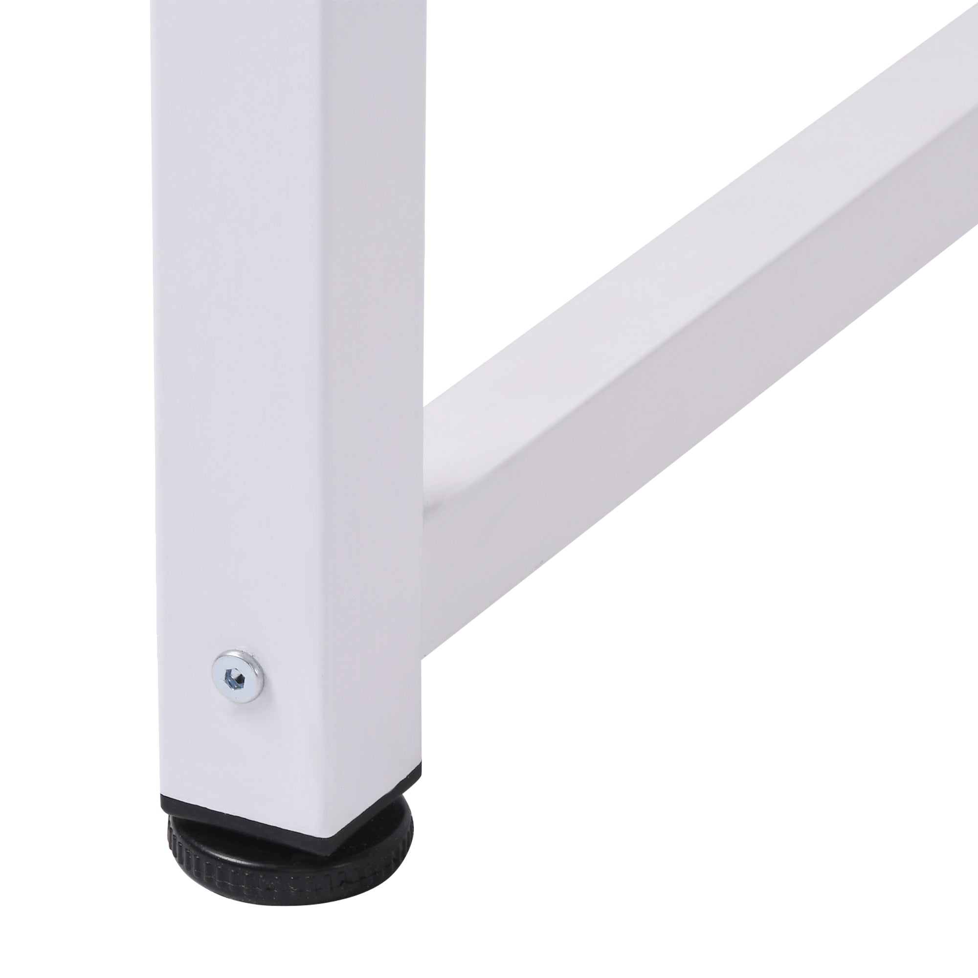 Secretária Moderna Mesa de Estudo 120x60x76 cm Branco e Madeira
