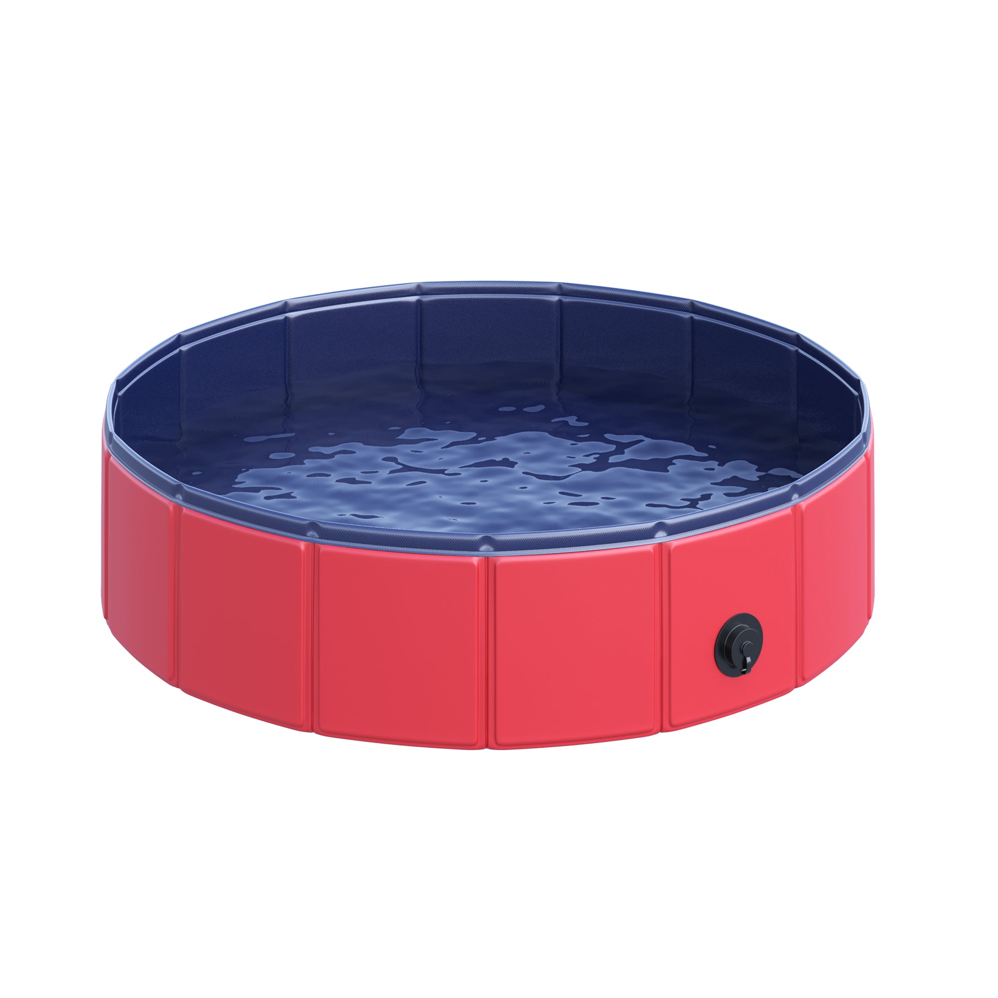 Piscina Dobrável para Animais de Estimação Ø80x20 cm - Vermelha