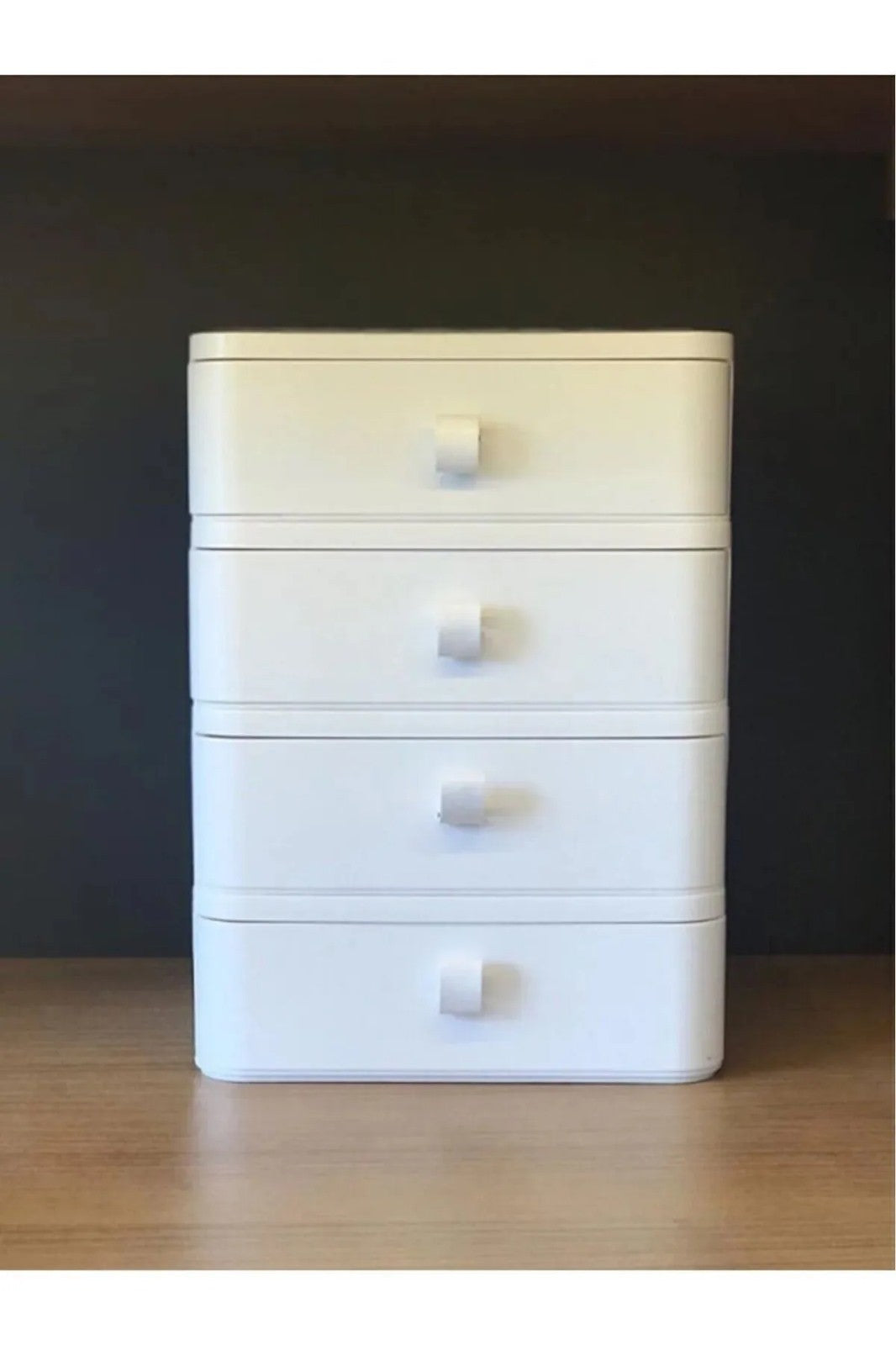 Organizador de Maquilhagem – 21 x 21 x 16 cm – Branco – Plástico