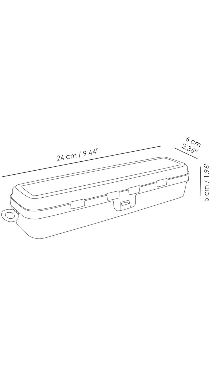 Organizador de Maquiagem – 7 x 24 x 4,5 cm – Transparente – Plástico