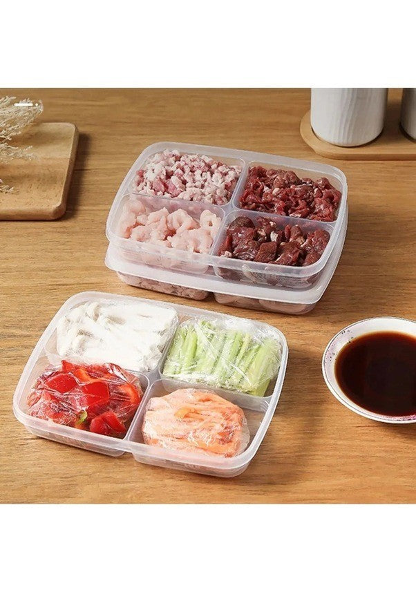 Conjunto de caixas de armazenamento – 15,5 x 21 x 3,5 cm – Transparente – Plástico