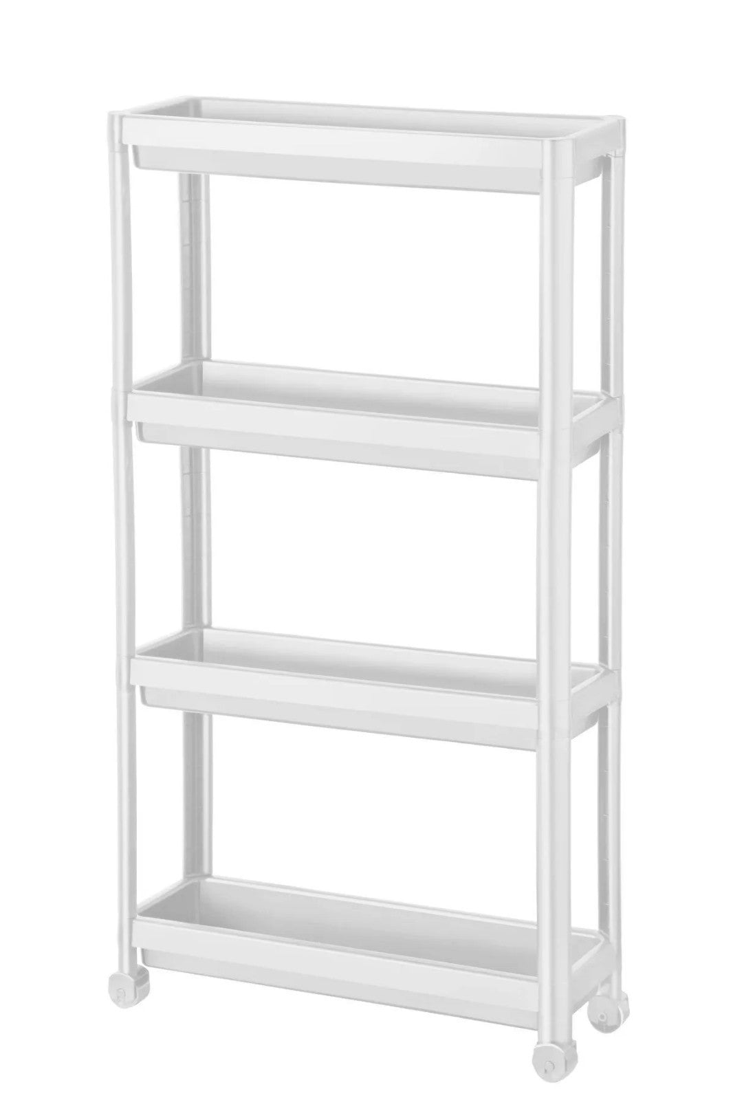 Prateleira Multiuso de Plástico – 54 cm x 101 cm x 5,5 cm – Branco