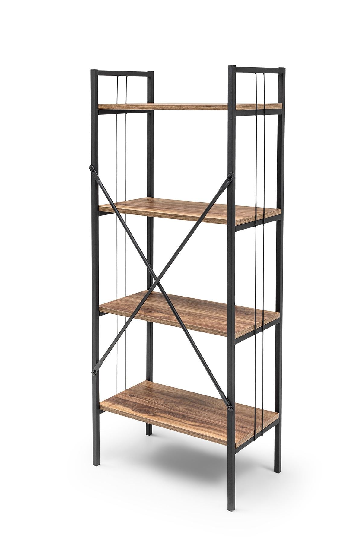 Estante Moderna Oak Grey 150cm - Design Industrial Premium