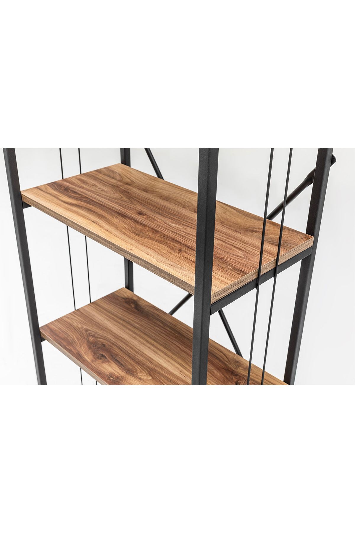 Estante Moderna Oak Grey 150cm - Design Industrial Premium