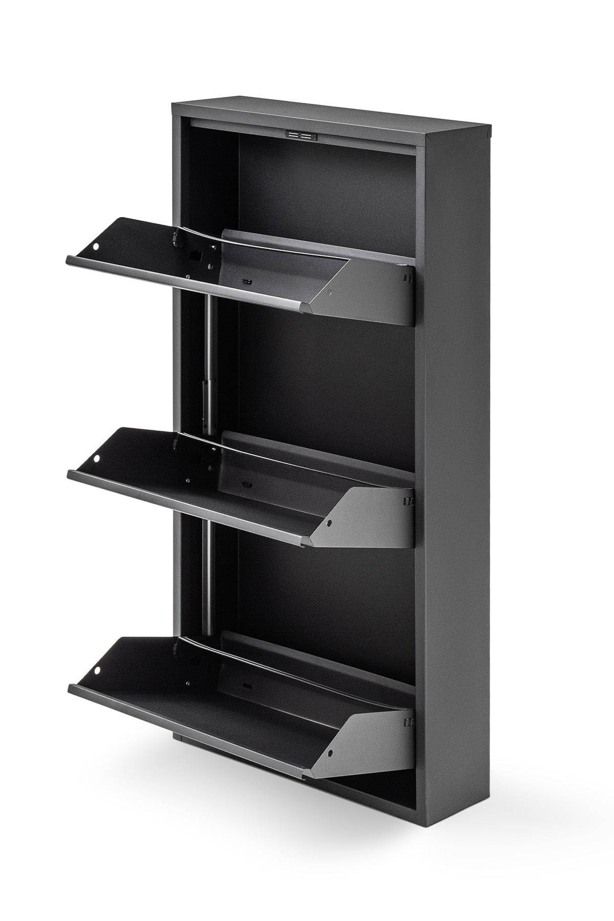 Sapateira de Metal Preta GGMBAYK - Design Minimalista para Parede