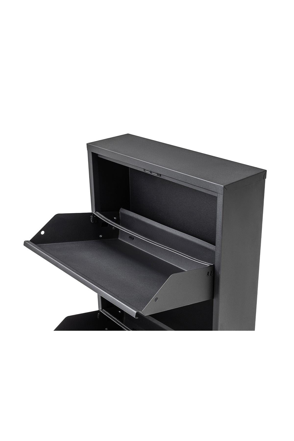 Sapateira de Metal Preta GGMBAYK - Design Minimalista para Parede