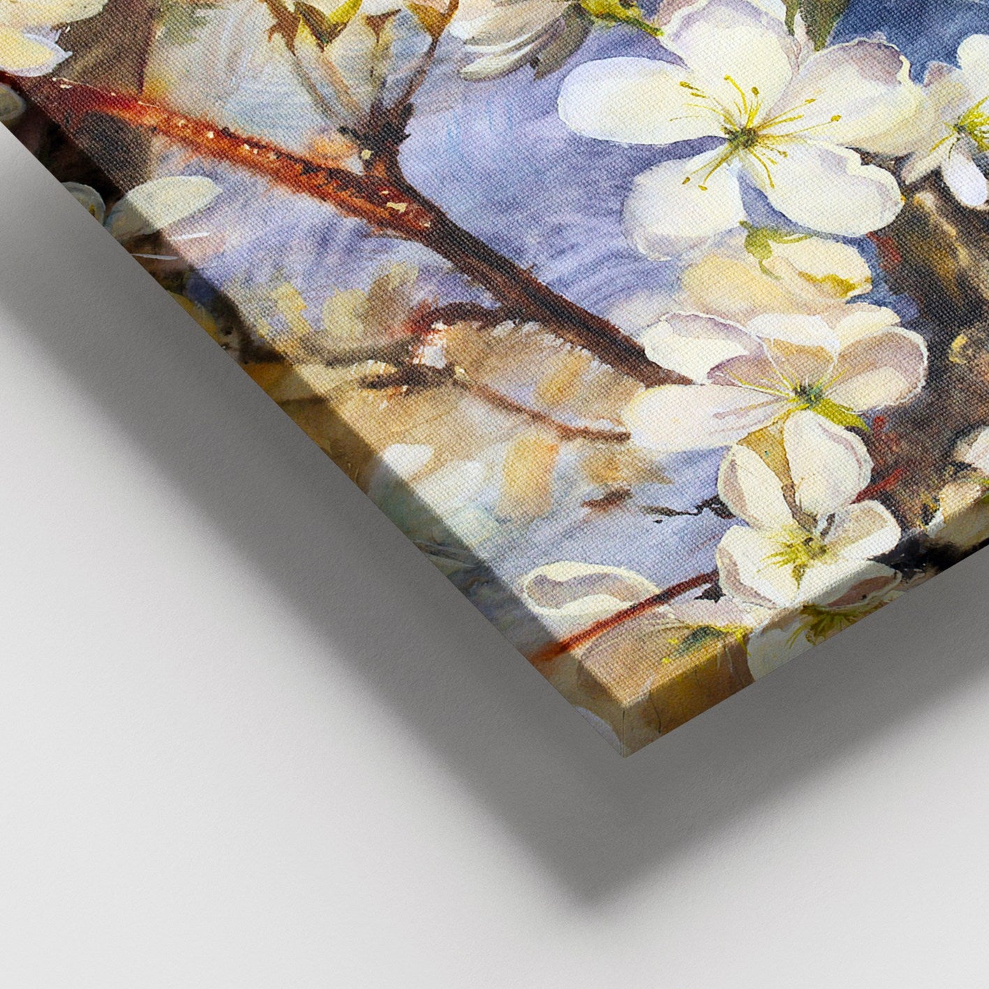 Quadro em Tela Decorativo Multicolor 100x140 cm com Moldura de Madeira (3–4 cm) em 100% Tela