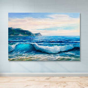 Quadro em Tela Canvas Multicolor 100x140 cm com Moldura de Madeira (3–4 cm)