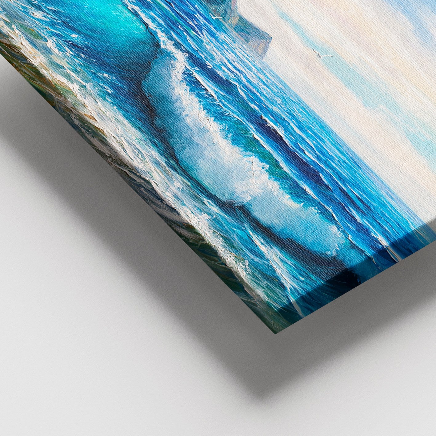 Quadro em Tela Canvas Multicolor 100x140 cm com Moldura de Madeira (3–4 cm)