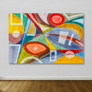 Tela Decorativa em Canvas 100% Multicolor com Moldura de Madeira (3–4 cm) — 100 x 140 cm