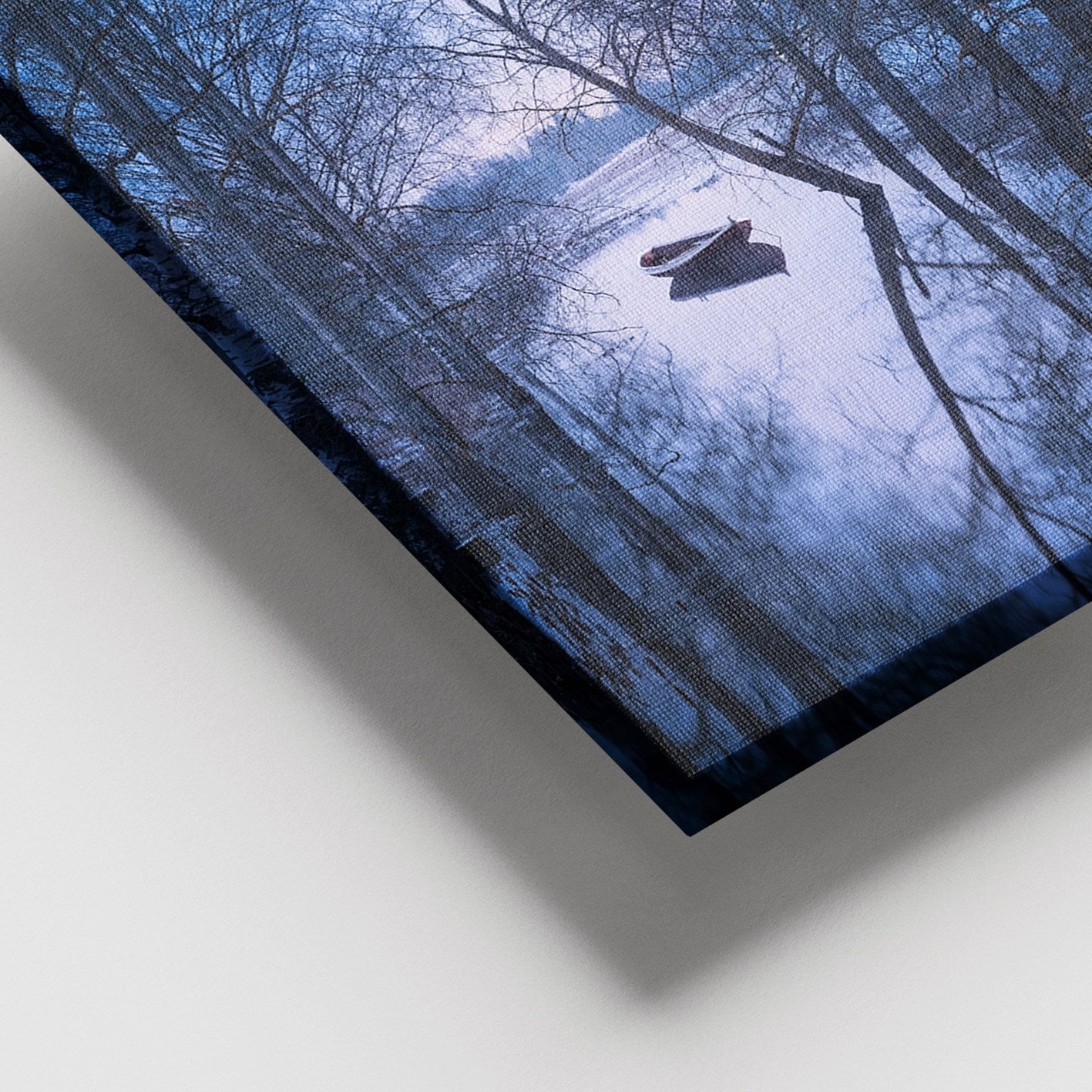 Quadro em Tela Decorativa Multicolor 100x140 cm com Moldura de Madeira (100% Canvas)