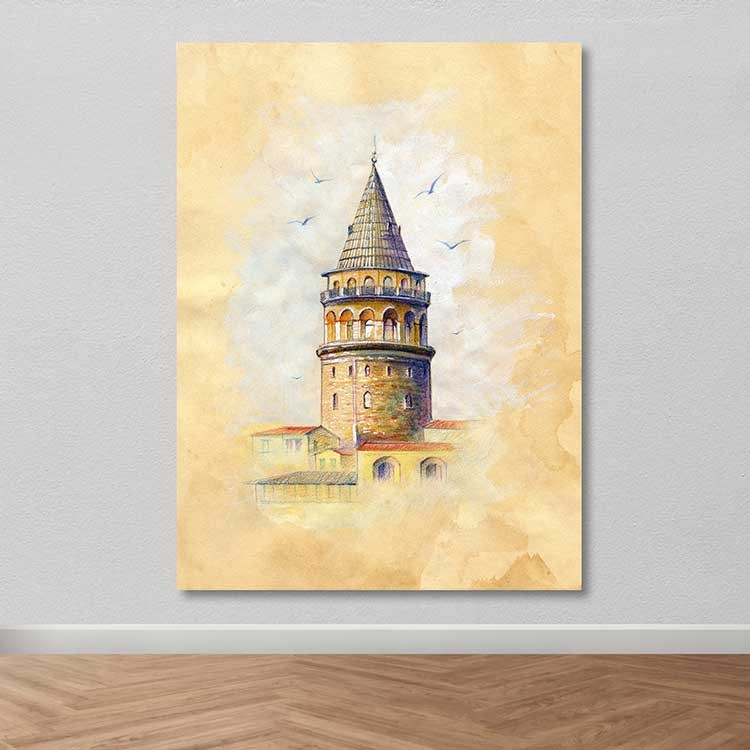 Quadro em Tela Decorativa Multicolor 100x140 cm — 100% Canvas, Moldura de Madeira 3–4 cm