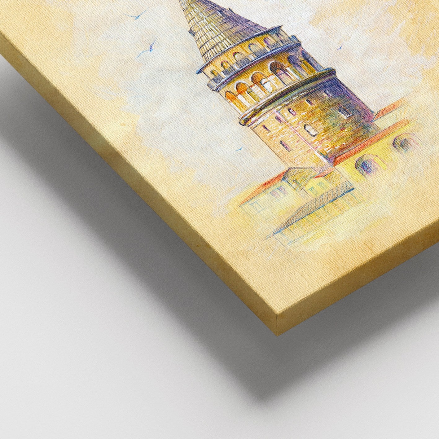 Quadro em Tela Decorativa Multicolor 100x140 cm — 100% Canvas, Moldura de Madeira 3–4 cm