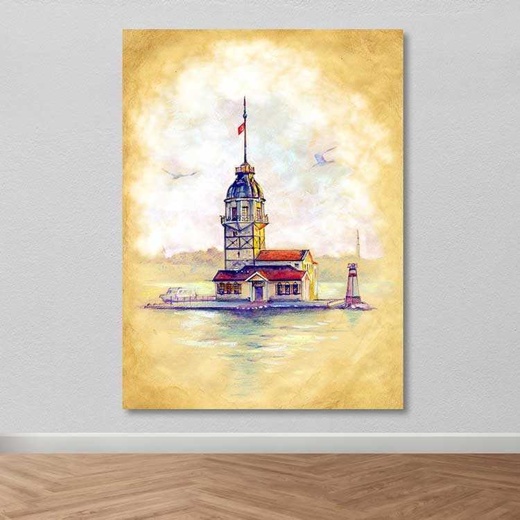 Quadro em Tela Decorativa Multicolor 100x140 cm, 100% Canvas, Moldura de Madeira (3–4 cm) – DEV02107100140