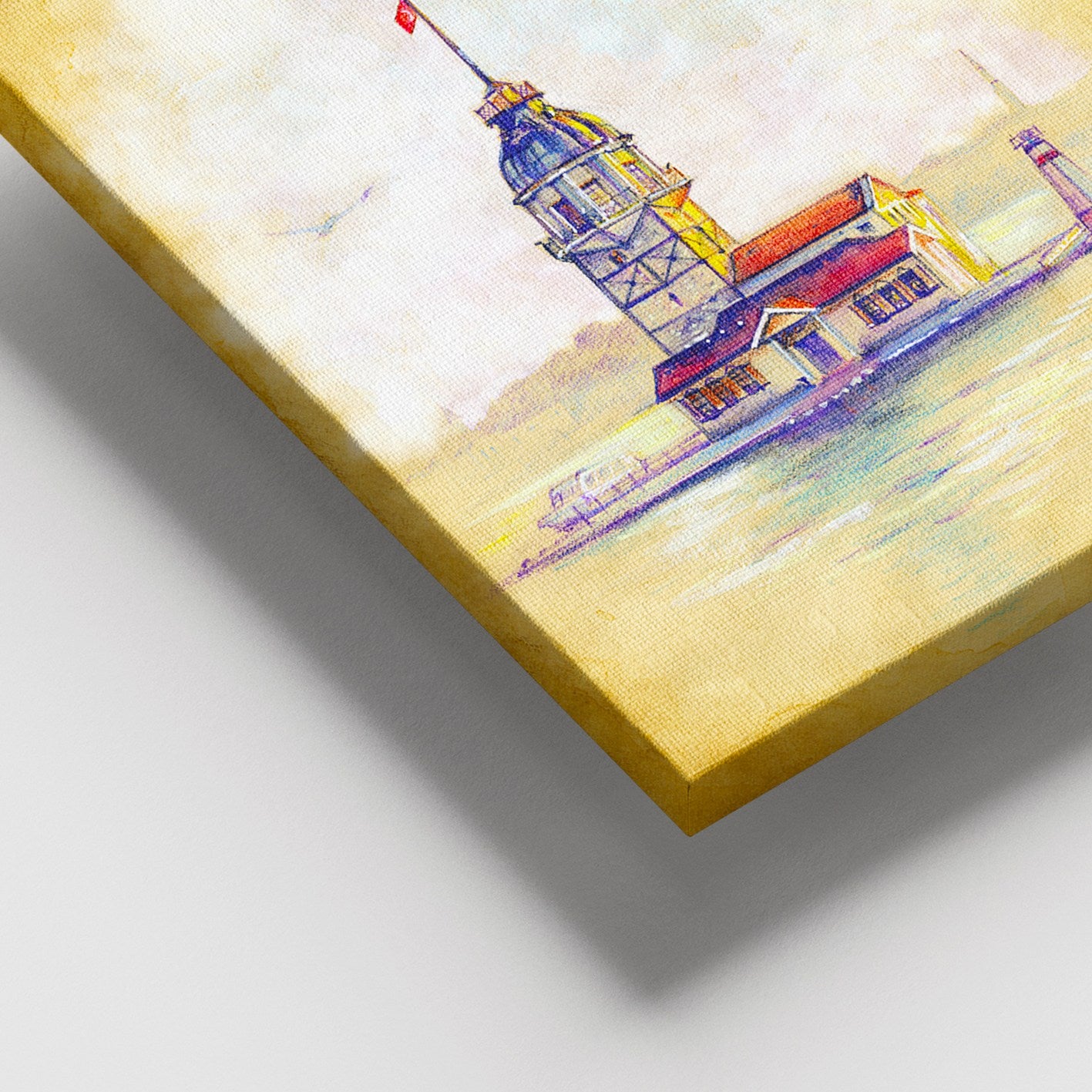 Quadro em Tela Decorativa Multicolor 100x140 cm, 100% Canvas, Moldura de Madeira (3–4 cm) – DEV02107100140