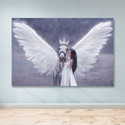 Quadro Decorativo em Canvas 100% Multicolorido com Moldura de Madeira (3–4 cm) 100 x 140 cm