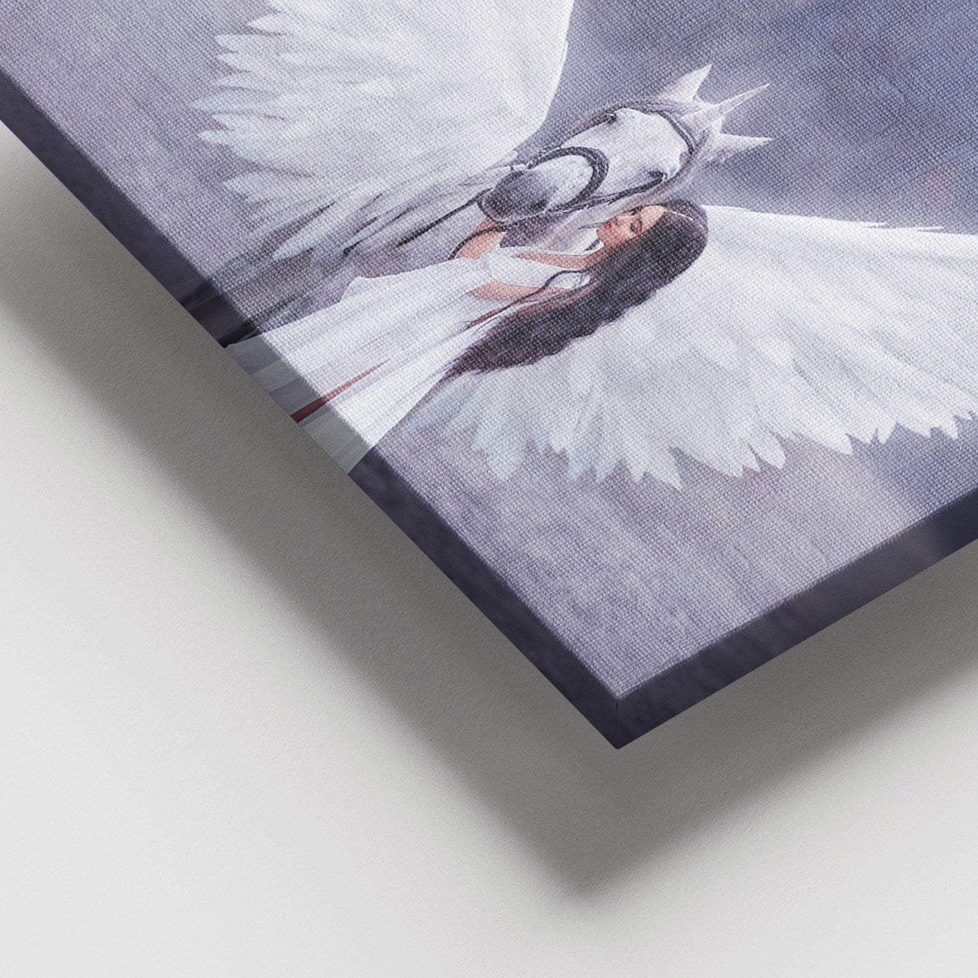 Quadro Decorativo em Canvas 100% Multicolorido com Moldura de Madeira (3–4 cm) 100 x 140 cm