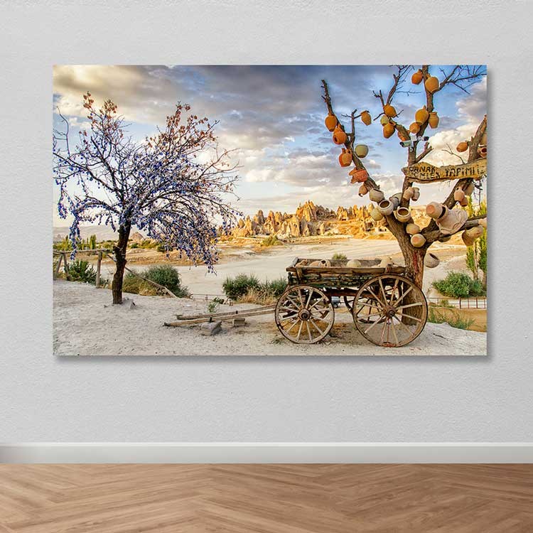 Tela Decorativa Multicolor 100x140 cm – 100% Canvas com Moldura de Madeira (3–4 cm)