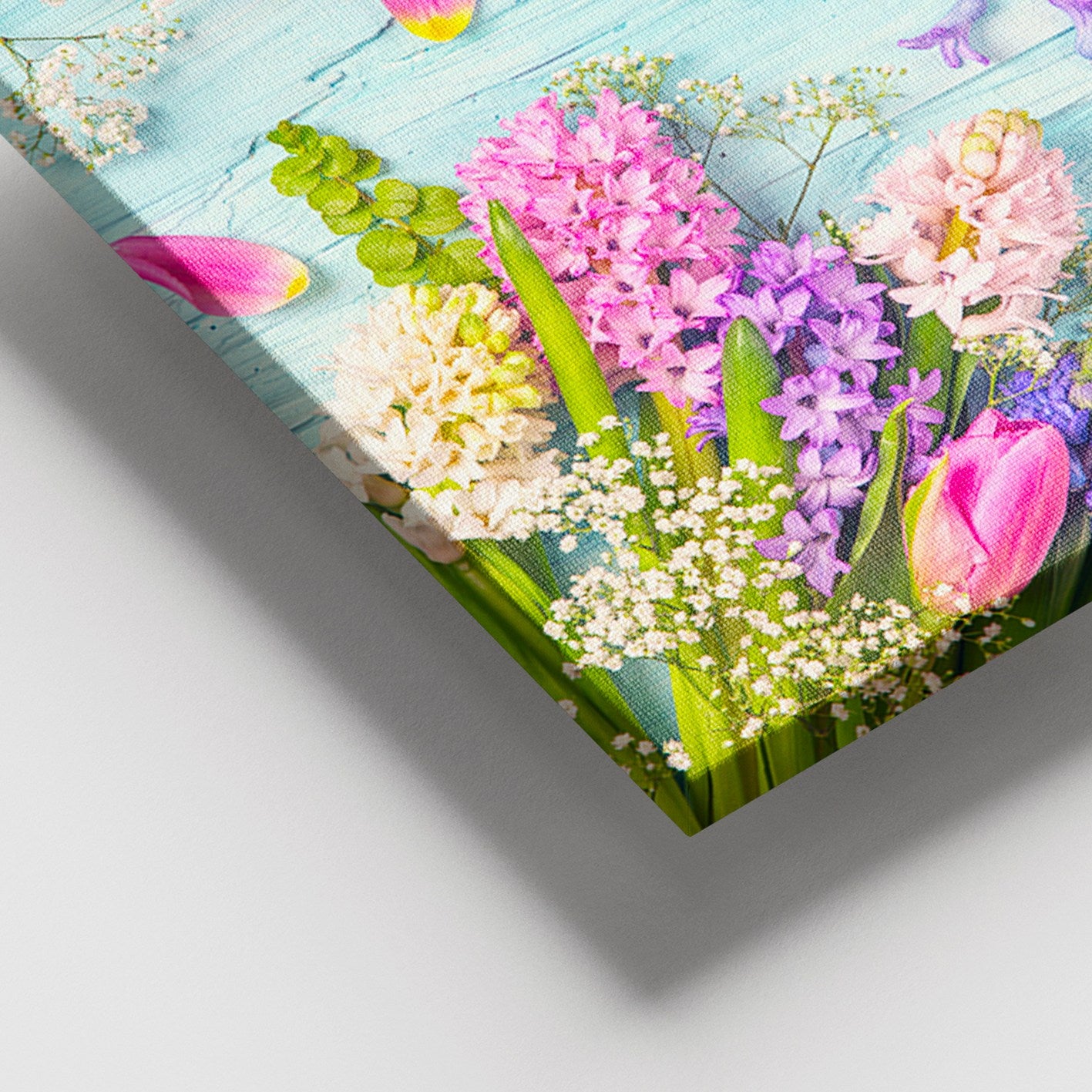 Quadro em Tela Decorativo Multicolor 100 x 140 cm com Moldura em Madeira (3–4 cm) – 100% Tela