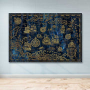 Tela Decorativa Multicolor 100x140 cm – 100% Canvas com Moldura de Madeira (3–4 cm)