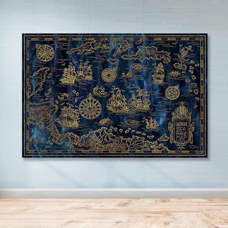 Tela Decorativa Multicolor 100x140 cm – 100% Canvas com Moldura de Madeira (3–4 cm)