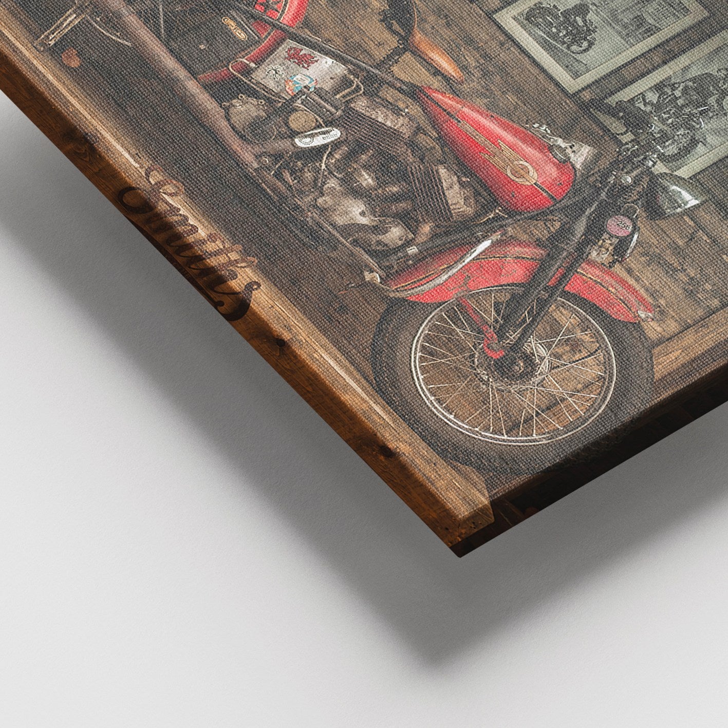 Tela Decorativa Multicolor com Moldura de Madeira (3–4 cm) – 100x140 cm