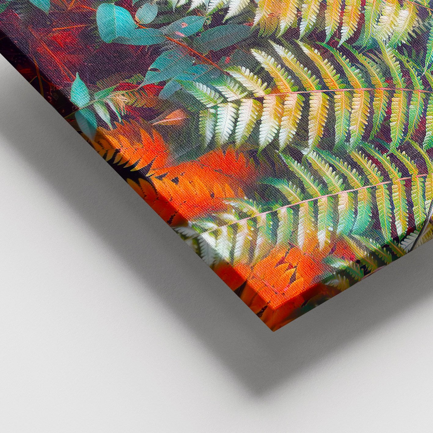 Quadro Decorativo em Tela 100% Canvas com Moldura de Madeira (3–4 cm), Multicolor, 100 x 140 cm