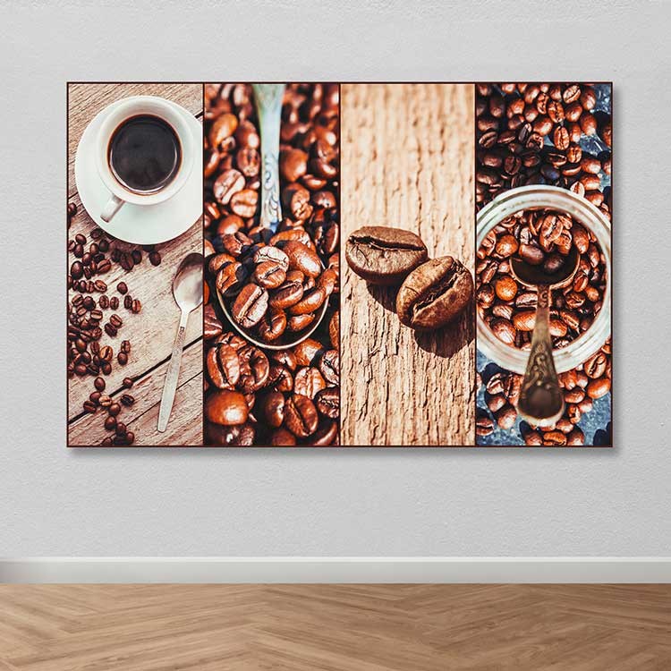 Quadro Decorativo em Tela 100% Canvas Multicolor com Moldura de Madeira (3–4 cm) – 100 x 140 cm