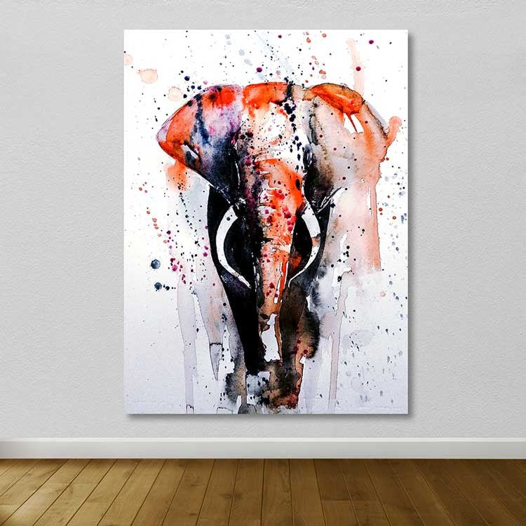 Quadro Decorativo em Tela Multicolor 100 x 140 cm com Moldura de Madeira (3–4 cm) – 100% Tela, Moldura 100% Madeira