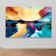 Quadro em Tela 100% Canvas Multicolor com Moldura 100% Madeira 3-4 cm, 100 x 140 cm