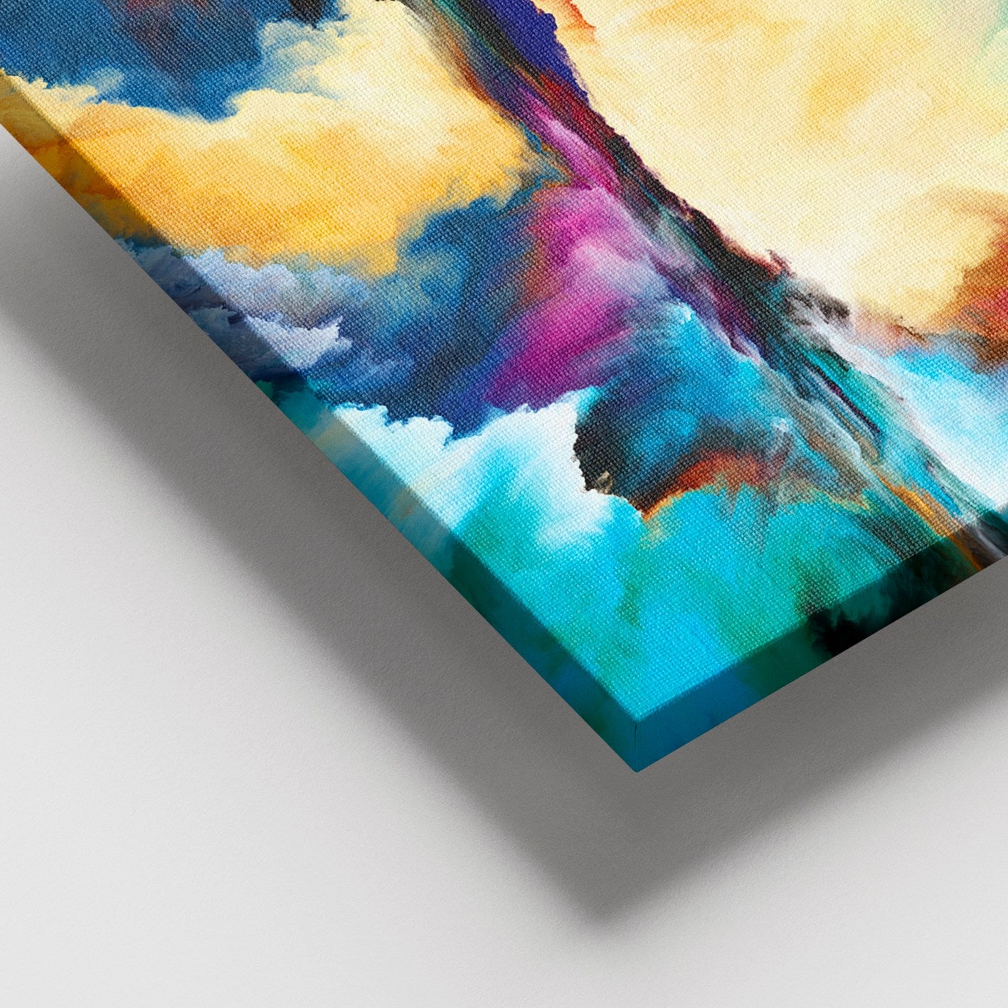 Quadro em Tela 100% Canvas Multicolor com Moldura 100% Madeira 3-4 cm, 100 x 140 cm