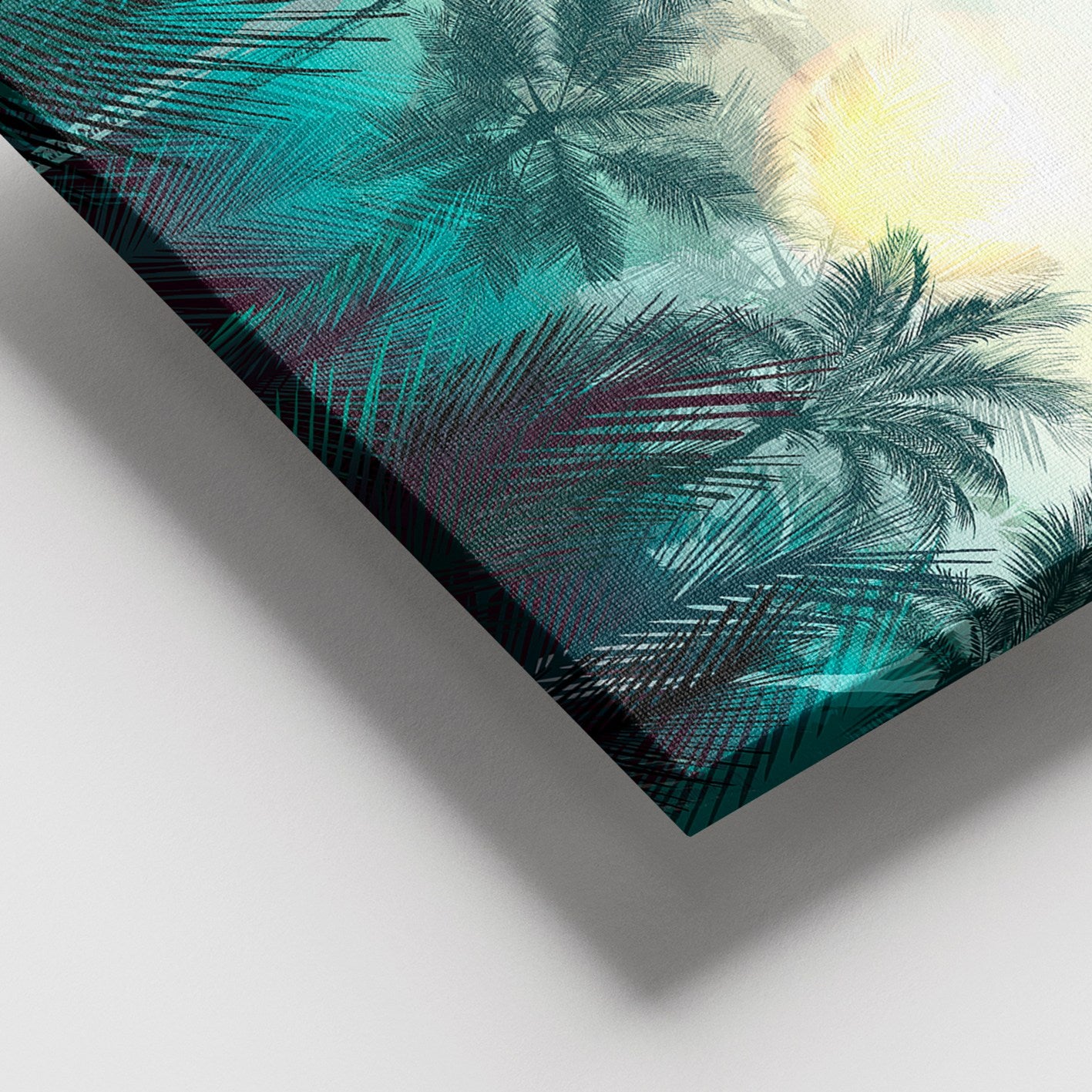 Quadro Decorativo em Tela Canvas Multicolor 100 x 140 cm com Moldura de Madeira (3-4 cm)