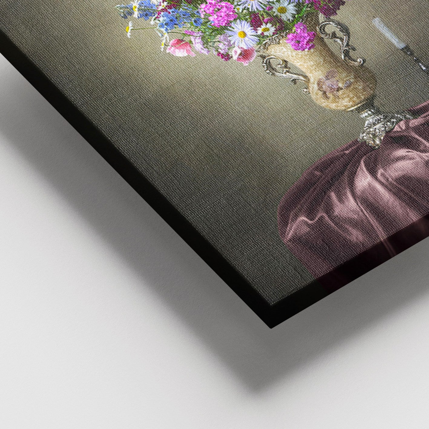 Tela Decorativa em Canvas 100% com Moldura de Madeira (3–4 cm) – 100 x 140 cm – Multicolorido