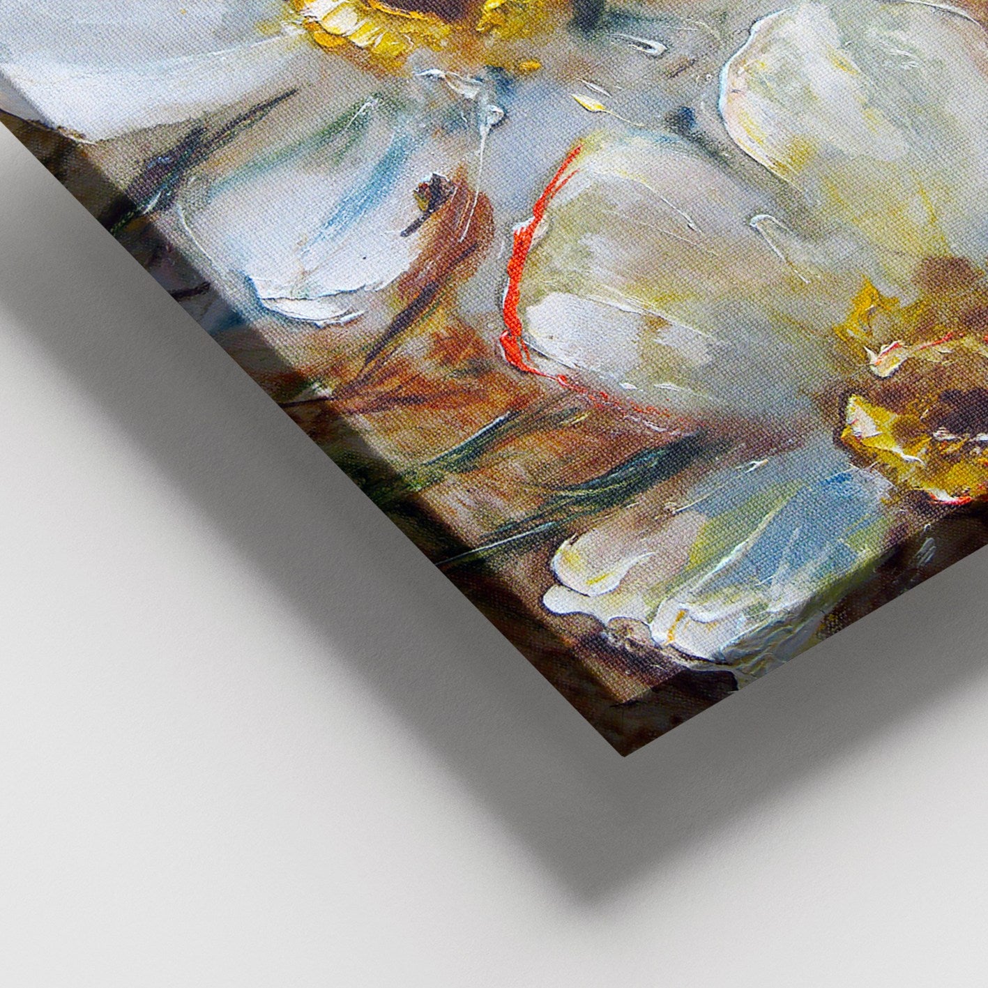 Tela Decorativa Multicolor 100x140 cm com Moldura de Madeira (3–4 cm), 100% Tela