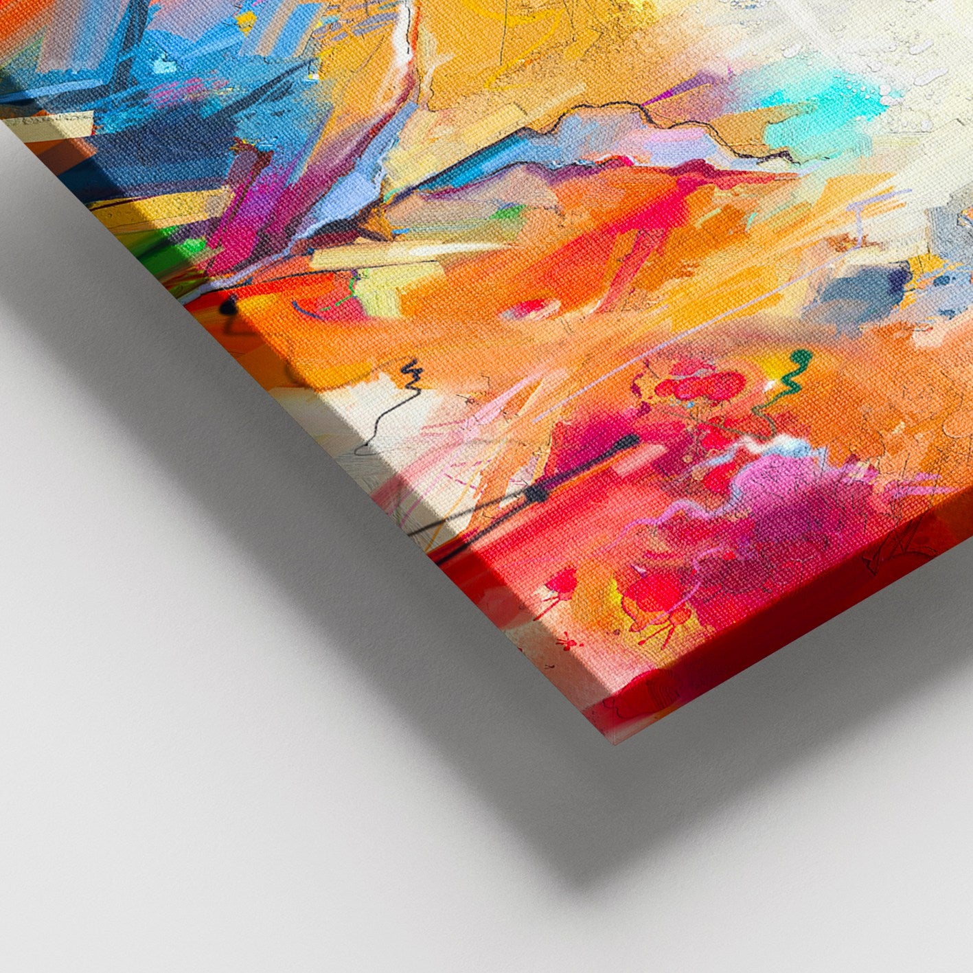 Tela Decorativa Multicolor 100x140 cm | 100% Tela | Moldura de Madeira (3–4 cm) | Ref. 205DNT1134