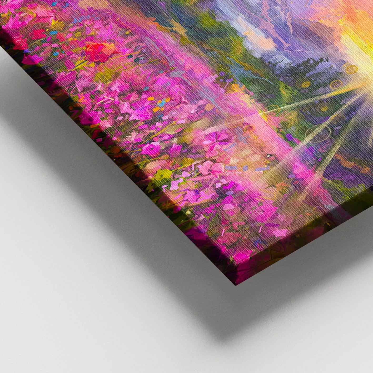 Quadro Decorativo em Canvas Multicolor com Moldura de Madeira (100x140 cm)