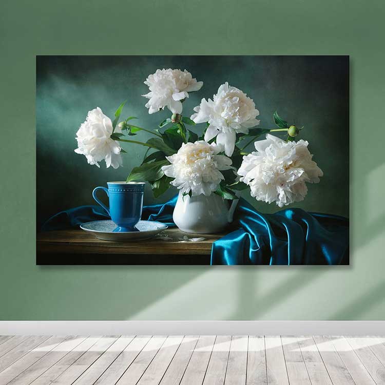 Quadro em Tela Decorativo Multicolor 100x140 cm com Moldura de Madeira (3–4 cm) – 100% Canvas