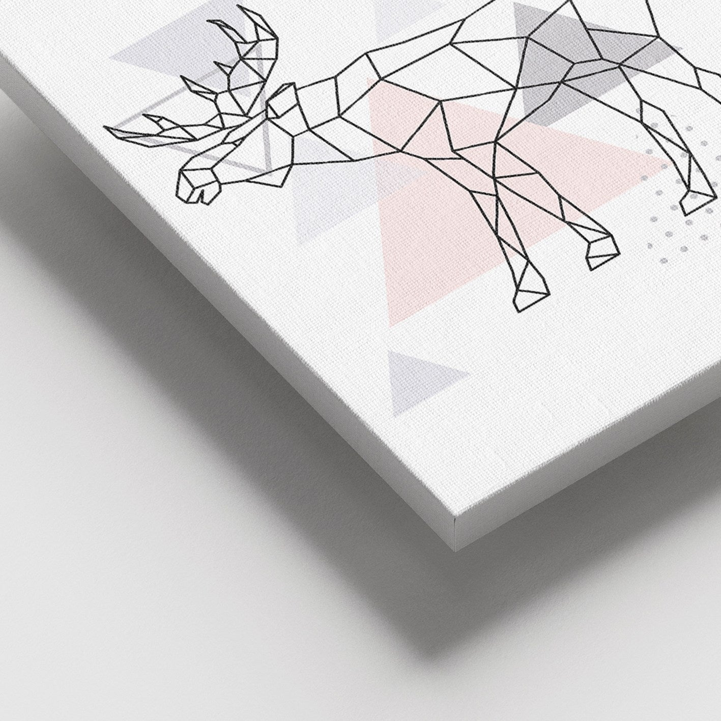 Tela Decorativa Multicolor 100x140 cm em 100% Canvas com Moldura de Madeira