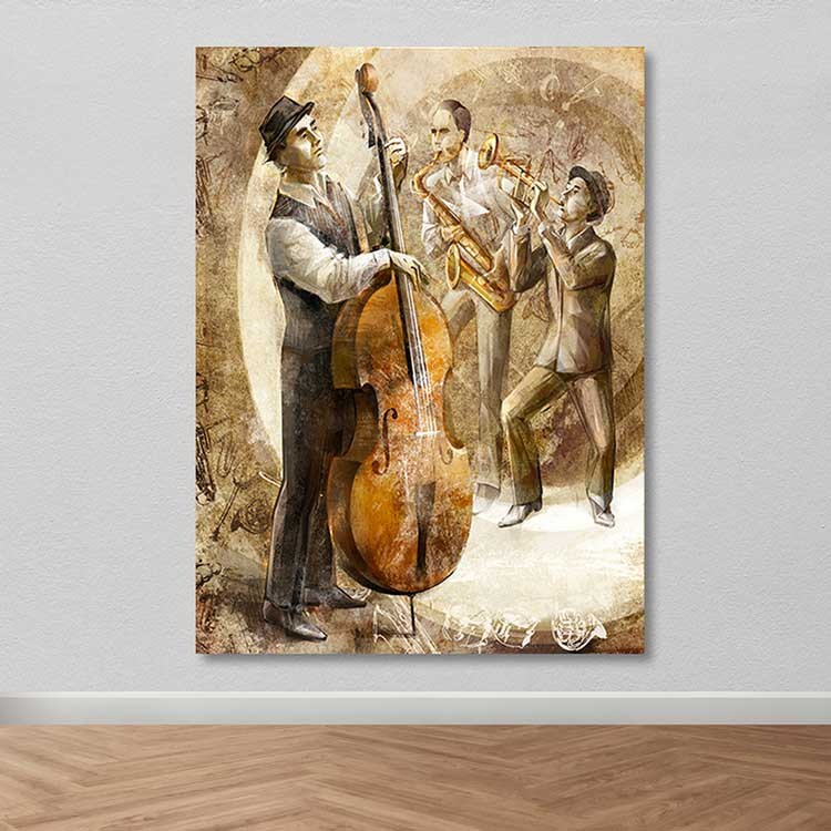 Tela Decorativa Multicolor 100x140 cm | 100% Canvas | Moldura de Madeira 3–4 cm | DEV02141100140 / 205DNT1141