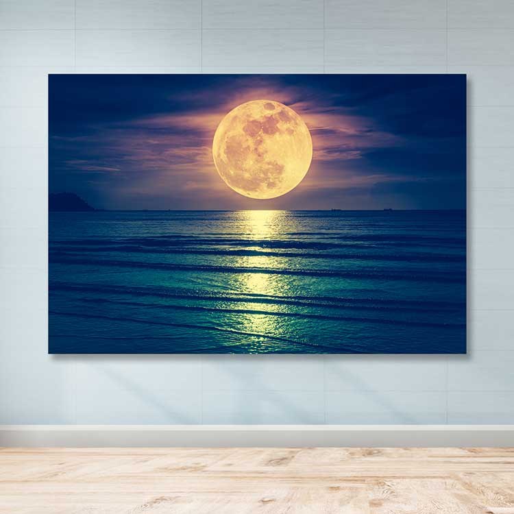 Quadro em Tela Decorativa Multicolor 100x140 cm, 100% Tela, Moldura de Madeira (3–4 cm)