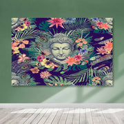 Quadro em Tela Canvas Multicolor 100x140 cm com Moldura de Madeira (3–4 cm)