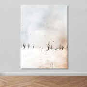 Quadro em Tela Decorativa Multicolor com Moldura de Madeira (3–4 cm) – 100 x 140 cm