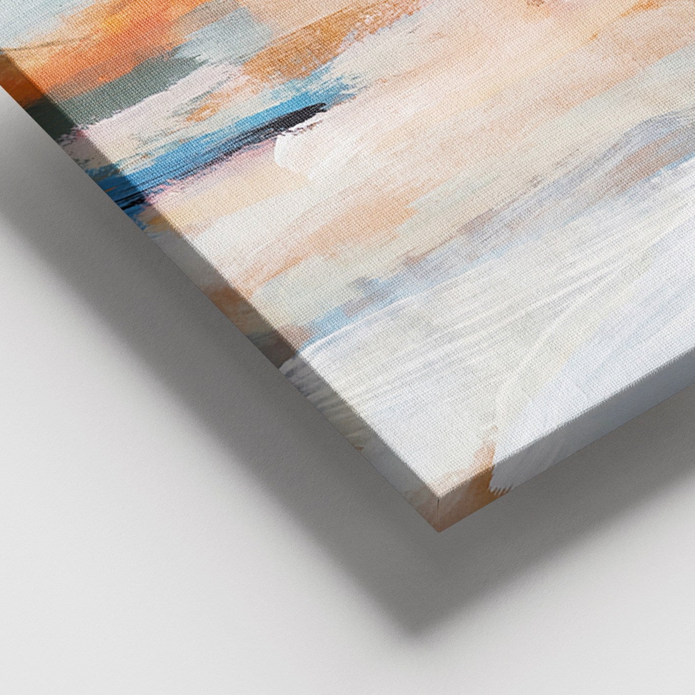 Tela Decorativa Multicolor em Canvas 100% com Moldura de Madeira (100 x 140 cm)