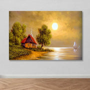 Tela Decorativa em Canvas com Moldura de Madeira (3–4 cm), Multicolor, 100 x 140 cm