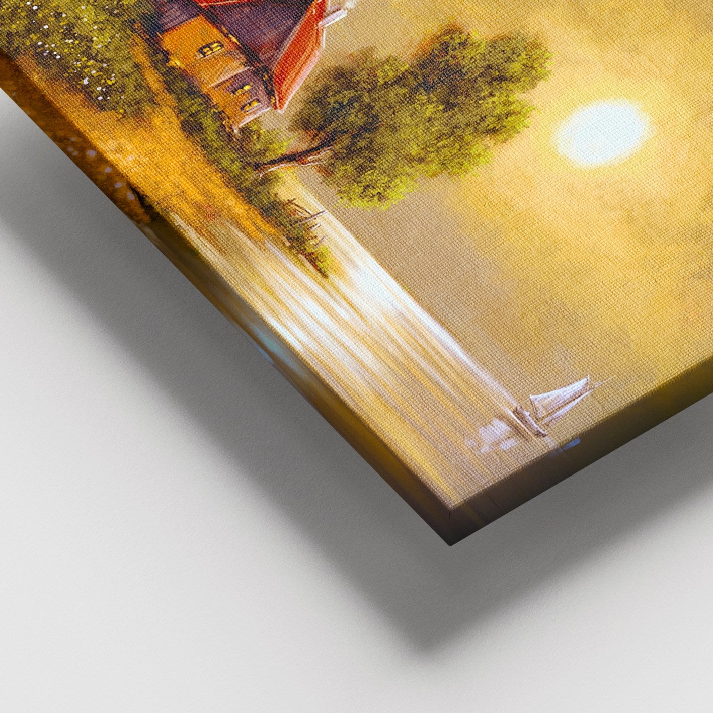 Tela Decorativa em Canvas com Moldura de Madeira (3–4 cm), Multicolor, 100 x 140 cm