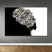 Quadro em Tela Decorativa Multicolor 100x140 cm com Moldura de Madeira (3–4 cm)